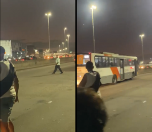 Motorista abandona ônibus lotado da linha 397 e vai embora em outro